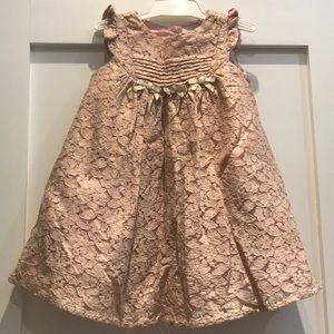 Tahari Baby sz 3-6mo pale pink dress